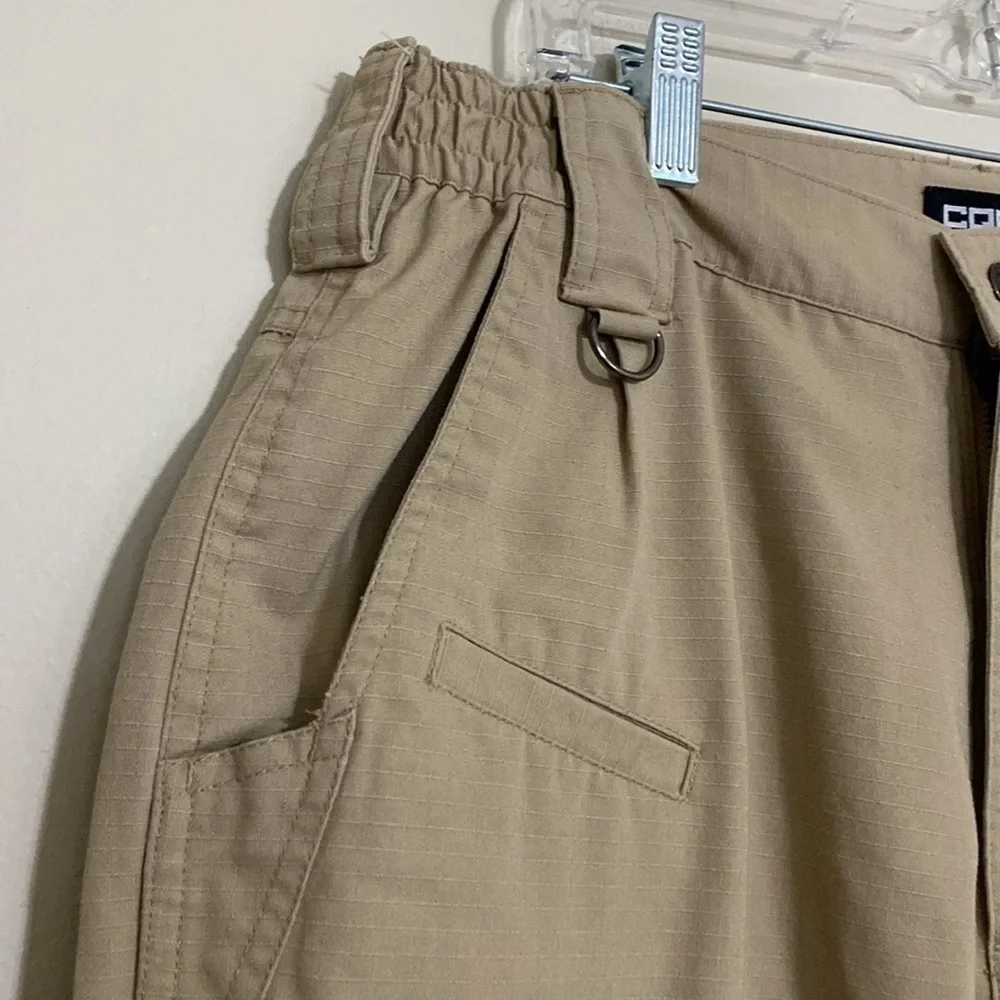 CQR Men's Cargo tactical Pants Tan hiking outdoor camping fishing 34X32 casual